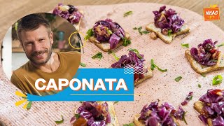 Caponata de repolho roxo aprenda a fazer antepasto para comer com torradinhas  Bem Juntinhos [upl. by Berwick297]