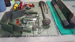 M416 Military Trailer Rehab Day 3 Disassembly [upl. by Anirres]