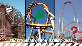 Ranking All the Roller Coasters At Knotts Berry Farm 2023 [upl. by Simeon]