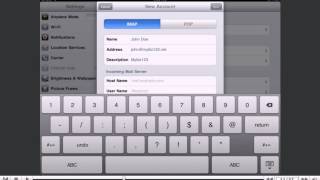 How to setup an IMAP email account on your iPad [upl. by Joyce343]