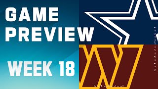 Dallas Cowboys vs Washington Commanders  2023 Week 18 Game Preview [upl. by Yrneh]