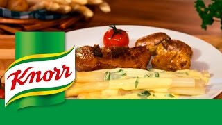 KNORR®  Recette dAsperges à la sauce hollandaise [upl. by Nagiam]