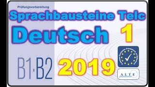 Modelltest 1 B1B2 Beruf Sprachbausteine Deutsch [upl. by Vergos]