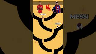 LAMINE YAMAL VS LIONEL MESSI yamal messi [upl. by Ayot]