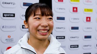 Ashikawa Urara JPN Listens to BTS Before Competing  Qualifications Interview [upl. by Nigem]