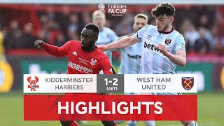 Late Winner Breaks Kiddy Hearts  Kidderminster Harriers 12 West Ham AET  Emirates FA Cup 2122 [upl. by Eycats]