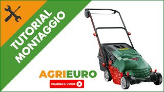 Scarificatore elettrico a lame Bosch Universal Verticut 1100 W  32 cm  Jet collect Montaggio [upl. by Heisel774]