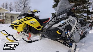 2020 Polaris Indy XCR 850 vs 2020 Ski Doo MXZ XRS 850  All The Details [upl. by Billi]