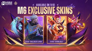 M6 Skins  Claude quotChallengers Sparkquot amp Claude quotCosmic Blazequot  Mobile Legends Bang Bang [upl. by Htbazile]