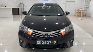 Toyota Corolla Altis 16L CVT Elegance LED Keyless 2014 Black  SKQ8074P [upl. by Sherill]