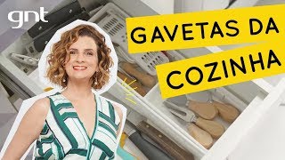 Dicas para organizar as gavetas da cozinha  Dica de Organização  Micaela Góes [upl. by Lateehs]