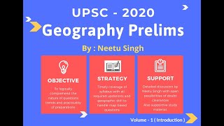 GS Prelims  Geography  Previous Year Questions  Analysis  Techniques  Volume  1  Neetu Singh [upl. by New168]