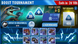 Is 🔥Saurophaganax🔥 best in Boost Tournament   Jurassic world alive  V39 [upl. by Torry540]