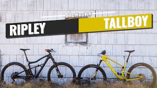 Santa Cruz Tallboy vs Ibis Ripley  Trail Bike Showdown [upl. by Enecnarf]