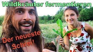 🍃 Wildkräuter fermentieren  so geht’s Wildpflanzen ähnlich wie Sauerkraut haltbar machen [upl. by Enaid]