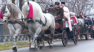 Parada cailor 6 Ianuarie 2024 cu Chiraleisa de Bobotează  Horodnic de Sus [upl. by Glanti]