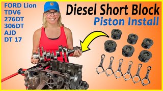 Short Block Assembly  Piston Install  Land Rover TDV6  S4Ep35 [upl. by Harman]