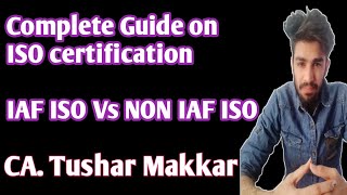 How to apply for ISO registration  What is ISO Certification  IAF ISO Vs Non IAF ISO [upl. by Aivatal]