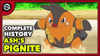 Ashs Pignite From Tepig to BIG PIG  Complete History [upl. by Melisande]