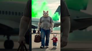 little cat romed in the plane catsoftiktok cat cute aiart ai poorcat catlover fyp [upl. by Aeel277]