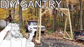 DIY Gantry Crane with Hoist v2 [upl. by Oht610]