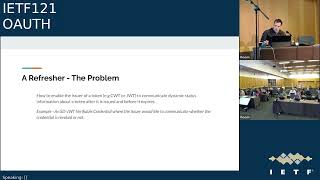 IETF 121 Web Authorization Protocol OAUTH 20241104 0930 [upl. by Beera]