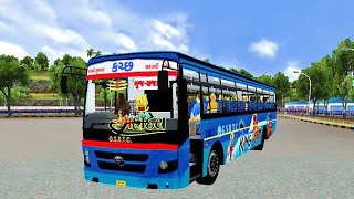 Bhuj to Rajkot by GSRTC bus simulator indonesia  Bus Simulator indonesia Driving [upl. by Faires]