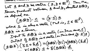 Lecture 23 Introduction to Tensors [upl. by Georgeanna]