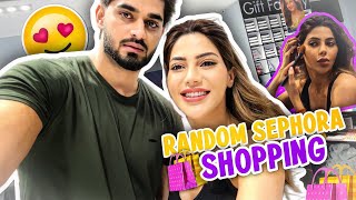 Random sephora shopping 🥰 shopping nikkitamboli arbazpatel makeup nikkians [upl. by Landahl]