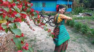 ঢেকি নাচে ধাপুর ধুপুর dheki nache dhapur dhupurdance Oishi [upl. by Dewitt]