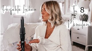 PERFEKTE LOCKEN IN NUR 8 MINUTEN I SELBSTROTIERENDER LOCKENSTAB [upl. by Atteiluj]