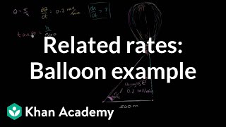 Related rates balloon  Applications of derivatives  AP Calculus AB  Khan Academy [upl. by Belmonte]