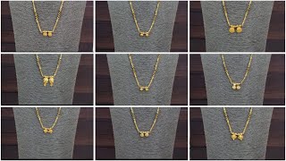 gold short mangalsutra designs with price ll part 36 [upl. by Harelda185]