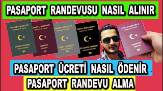 Pasaport Randevusu Nasıl Alınır  Pasaport Ücreti Nasıl Ödenir [upl. by Attelrahc]