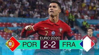 Portugal 22 France Euro 2020 Extended  Highlights  English commenter [upl. by Asel162]