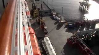 Carnival Splendor Cruise Part 2 How Luggage is Transferred to the Ship [upl. by Anohsal]