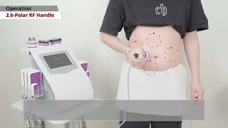 How To Use 6 In 1 Unoisetion Cavitation Machine Lipo Laser 5MW Diode Laser Weight Loss [upl. by Meingolda]