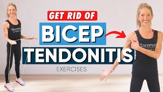 Get Rid of Bicep Tendonitis Exercises Follow Along for Pain Relief [upl. by Ieppet]