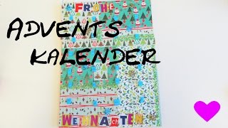 DIY Adventskalender basteln schnell und einfach Adventskalender bekleben Anleitung  deutsch [upl. by Curley]