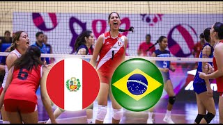 PERU VS BRASIL EN VIVO  SUDAMERICANO U21 VOLEY FEMENINO [upl. by Isabeau]