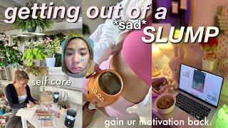 getting out of a SAD slump finding motivation again prioritizing self care amp life chats [upl. by Hachman]