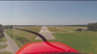 Cessna 150 N704EV Landing Dare County Airport Runway 23 [upl. by Leela566]