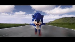 If the Sonic movie 2019 trailer had the new Sonic design [upl. by Nanice]