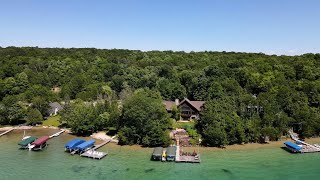 Log home on Walloon Lake listed for 47M [upl. by Thornie317]