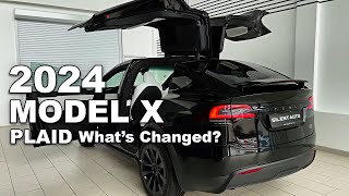 New 2024 Tesla Model X Plaid Review With New Cameras Interior Gadgets And More [upl. by Norit]