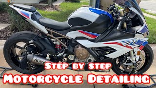 Motorcycle detailing and decontamination Step by step [upl. by Nimesh]