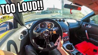 STRAIGHT PIPED 350Z POV DRIVE  NEW MODS [upl. by Delisle]