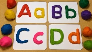 Playdough Letter Tracing Preschool Learning Activity [upl. by Frendel]