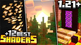 TOP 12 MEJORES SHADERS para MINECRAFT 121 BedrockPE GAMAS BAJA MEDIA y ALTA  SHADERS PE 121 [upl. by Ettenajna]