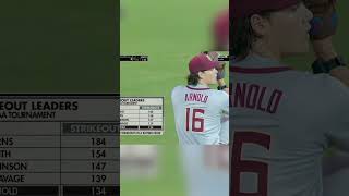 IMMACULATE INNING in NCAA baseball regionals 🤯 shorts [upl. by Echo]